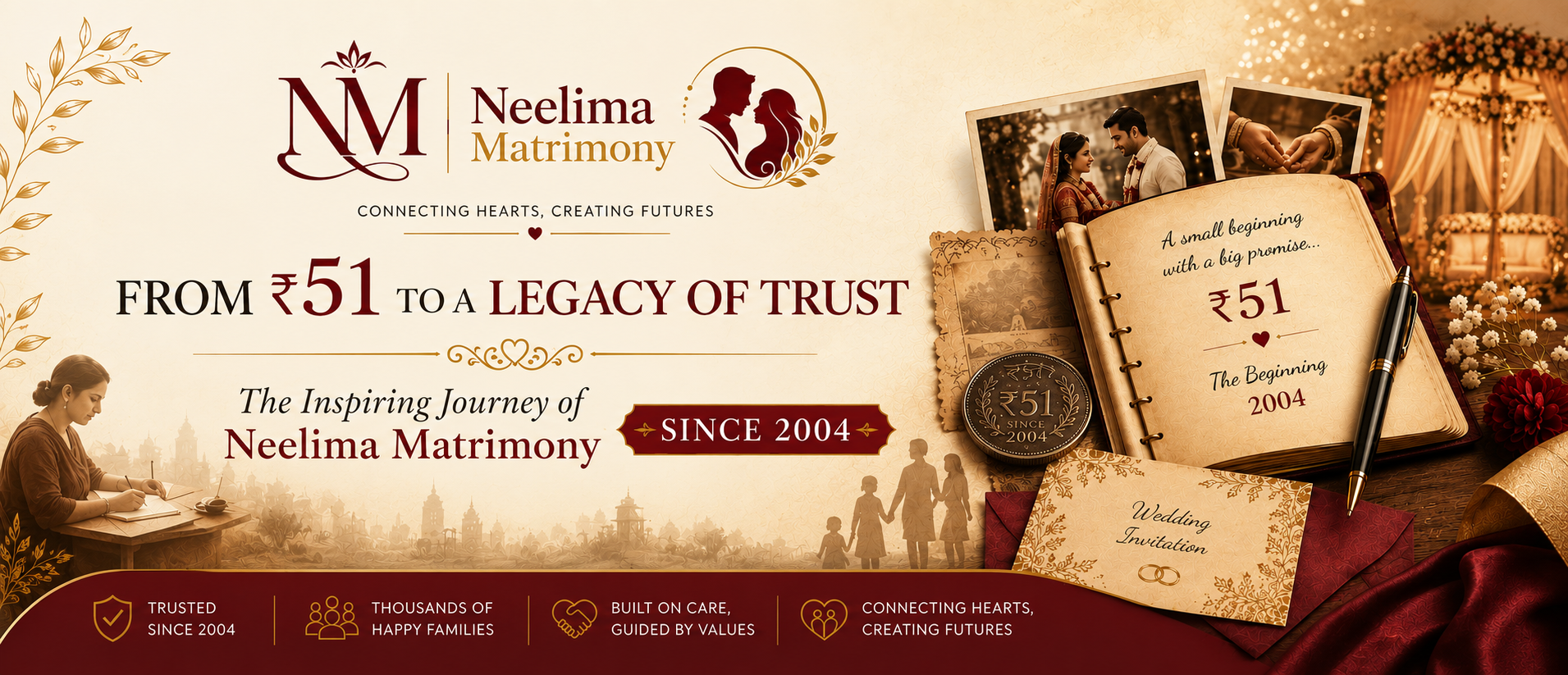 From ₹51 to Thousands of Happy Marriages: The Inspiring Journey of Neelima Matrimony Since 2004